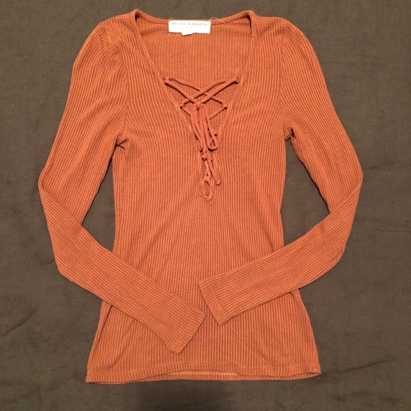 DONATED UO Project Social Lace Up Top - Picture 2 of 3